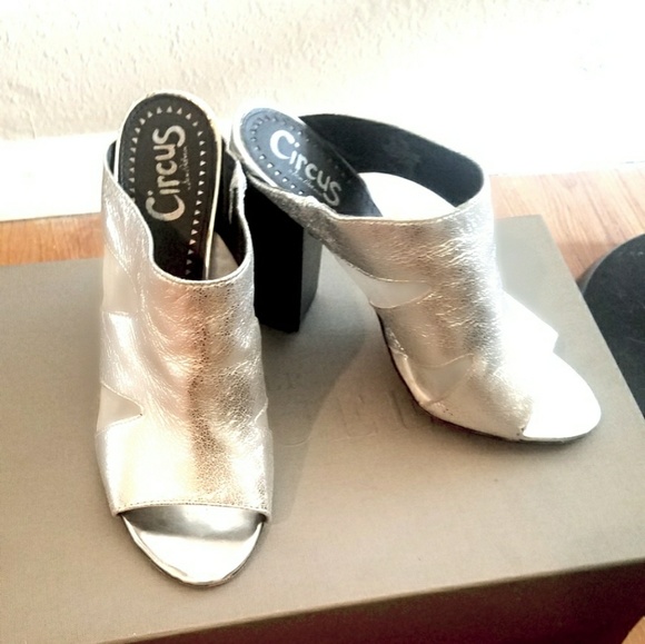 🚫SOLD🚫 Sam Edelman Metallic Slip On Heels - Picture 6 of 7